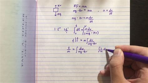 Drag Force Differential Equation - YouTube