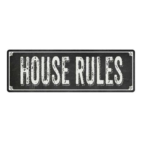 HOUSE RULES Sign, Housemate Roommate Decor, Kitchen Rules, Room Shabby ...