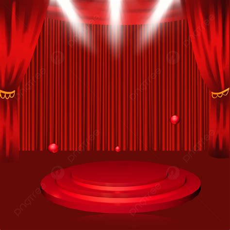 Atmospheric Stage Background, Stage, Spotlight, Red Background Background Image And Wallpaper ...