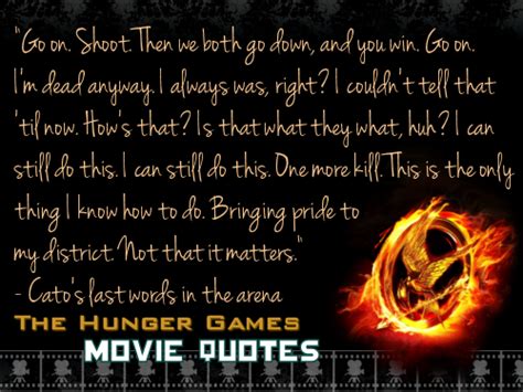 THG Movie Quotes. - The Hunger Games Fan Art (30440304) - Fanpop