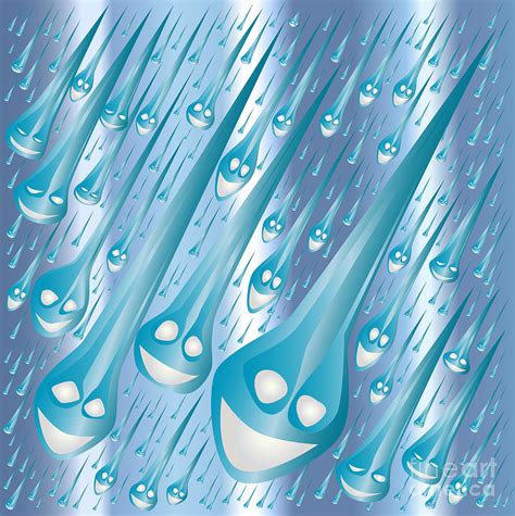 Happy Rain Drops Digital Art by Bigalbaloo Stock - Fine Art America