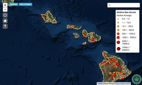 Hawaii State Wildfire History Interactive Map - Geoportal — Hawaii Wildfire Management Organization