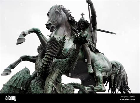 Bronze Statue St George Dragon Stock Photos & Bronze Statue St George Dragon Stock Images - Alamy