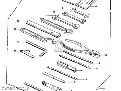 Kawasaki Z1 1973 Usa parts list partsmanual partsfiche