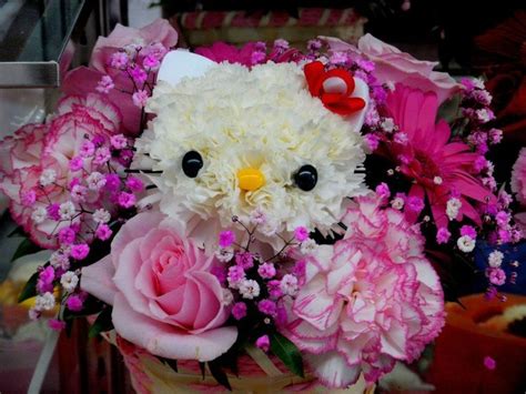 Flower Bouquets | Hello kitty items, Hello kitty party, Flower arrangements