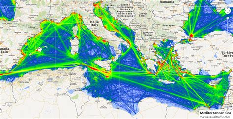 MEDITERRANEAN SEA Ship Traffic Live Map | Marine Vessel Traffic