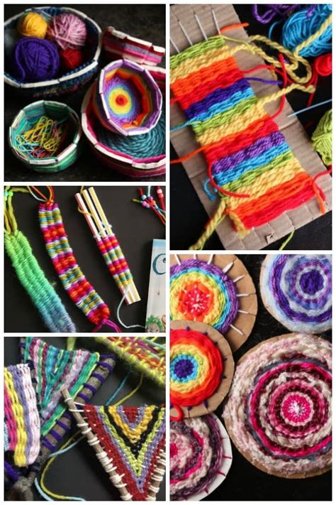 8 Beginner Weaving Projects for Kids - Happy Hooligans