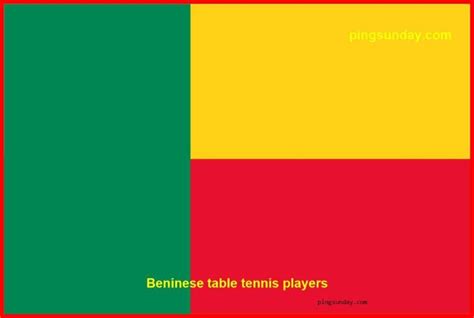 Benin national table tennis players - PingSunday