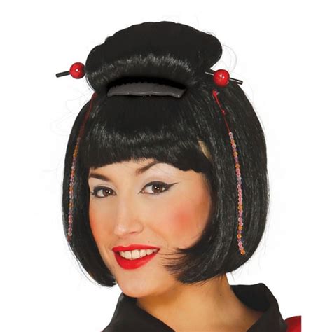 Japanese wig, halloween, black, 1 piece | Megatek