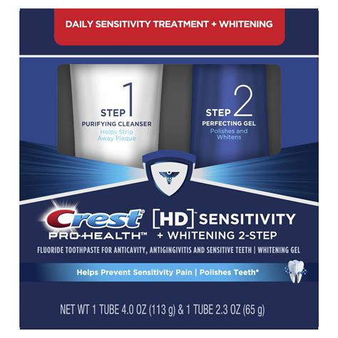 Crest HD Sensitive + Whitening Two-Step Toothpaste - Ingredients - Protection - Сomposition