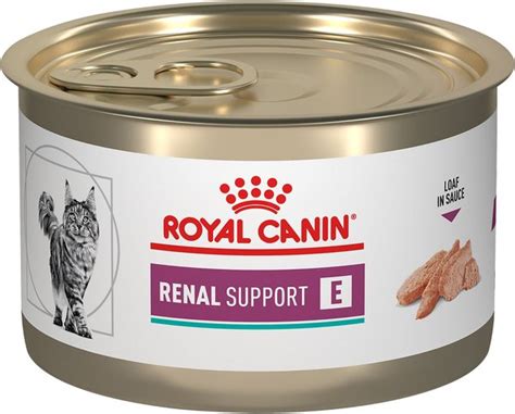 ROYAL CANIN VETERINARY DIET Adult Renal Support E Loaf in Sauce Canned Cat Food, 5.1-oz, case of ...