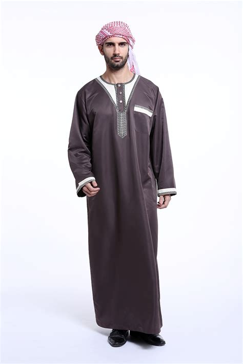 Fashion Kaftan Jubba Thobe Abaya Arab Muslim Islamic Clothing For Saudi Arabia Men Arabic ...