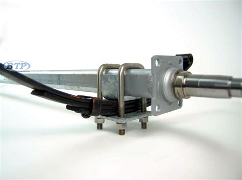 Galvanized Boat Trailer Axle 85 1/2 inch V-Bend 3500lb with Brake Flange