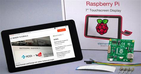 Official Raspberry Pi 7 Touch Screen Lcd Display Assembly