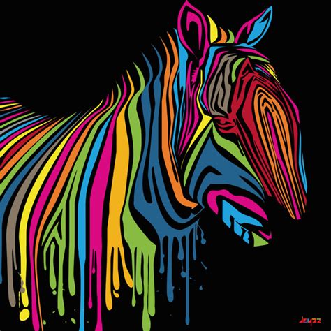 ATS 240 - Graphic Design I - Fall 2010: Pop Art Zebra