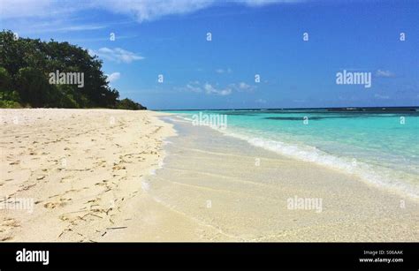 Paradise-Beach view from the maldives Stock Photo - Alamy