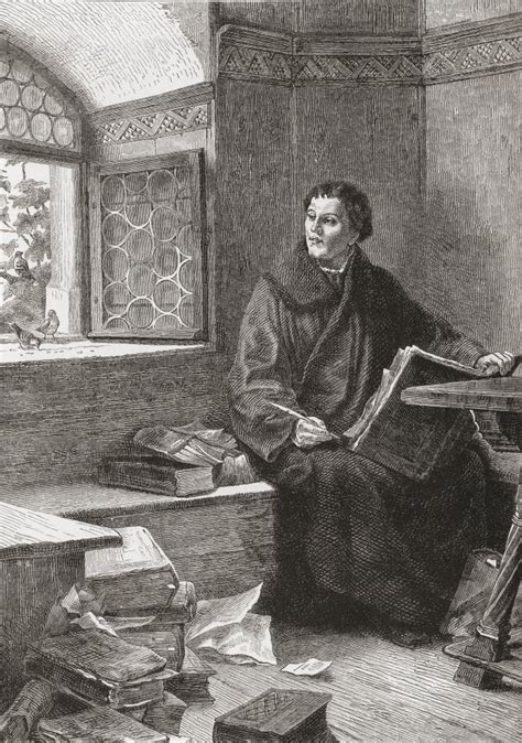 Martin Luther Translating The Bible At Wartburg Castle, Germany In 1521. Martin Luther, 1483 ...