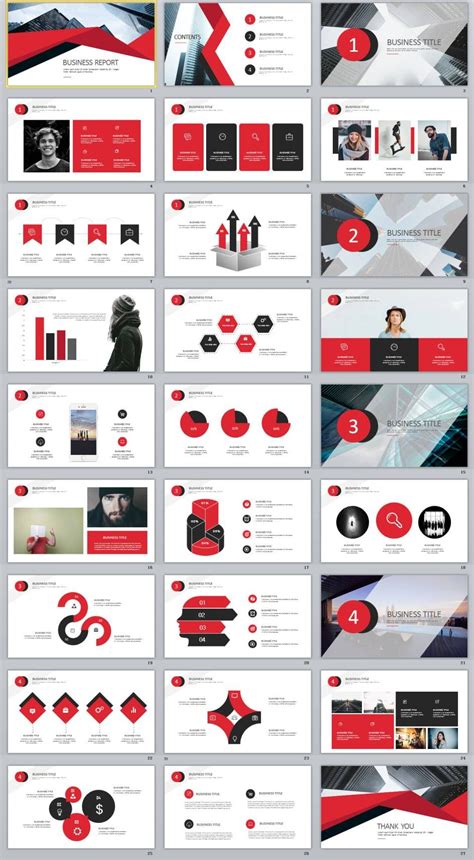 27+ Red Business chart PowerPoint Presentations template | Presentation slides design ...