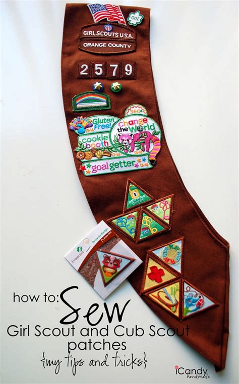 Tutorial: Sew scout badges quickly and easily on your sewing machine ...