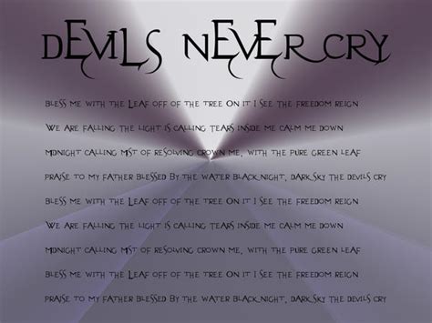 Devils Never Cry by rokelle2012 on DeviantArt