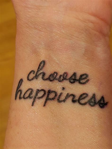 my 'choose happiness' tattoo in 2020 | Happiness tattoo, Tattoo quotes, Choose happy