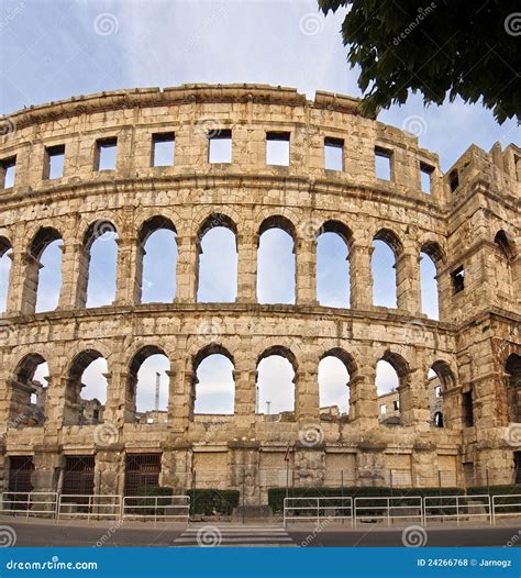 Ancient Roman Amphitheater stock photo. Image of amphitheatre - 24266768