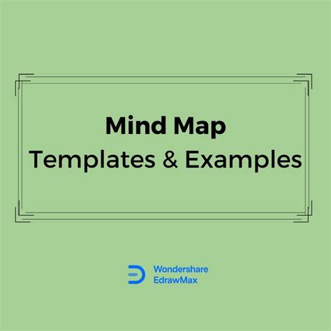 Explore EdrawMax's board "Mind Map Templates & Examples". EdrawMax is a great candidate for your ...