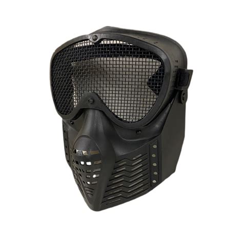 Full Face Airsoft Mask (Black) | BBGunsExpress