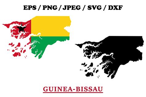 Guinea Bissau National Flag Map Design Graphic by terrabismail ...