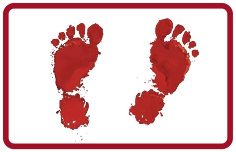 bloody footprints halloween mats - TenStickers