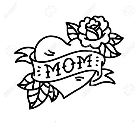 mom heart tattoo clipart 10 free Cliparts | Download images on ...