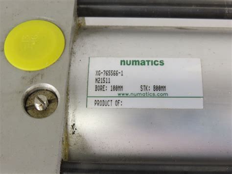 Numatics 100mm Bore 400 & 800mm Double Stroke Rod Lock Air Cylinder | Bullseye Industrial Sales