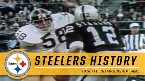 1974 AFC Championship Game | Pittsburgh Steelers vs. Oakland Raiders - YouTube