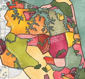 Virginia Beach Neighborhoods Print — Terratorie Maps + Goods