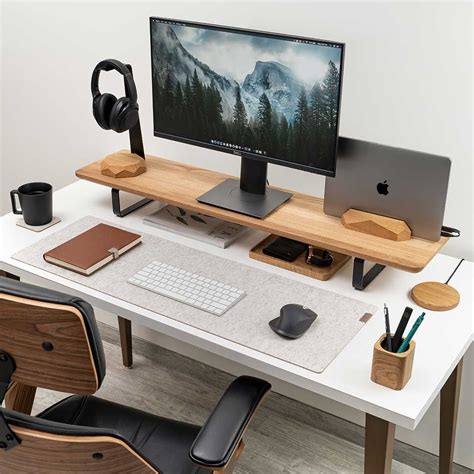 Ecologically crafted for dual monitor setups, the Harmoni Dual Desk ...