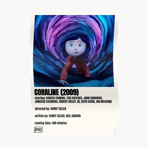 "Coraline Movie Poster" Poster for Sale by rachwoz14 | Redbubble