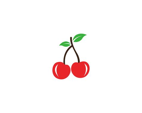 Cherry logo template vector icon - Vector 595978 Vector Art at Vecteezy