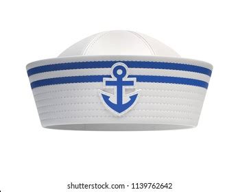 Sailor Hat Blue Anchor Emblem Isolated Stock Illustration 1139762642 ...