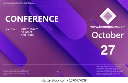Conference Announcement Template Business Background Abstract Stock Vector (Royalty Free ...
