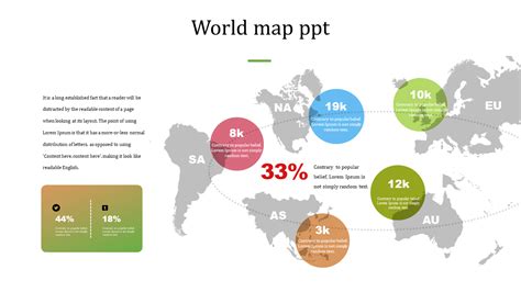 Simple World Map PPT Template Presentation Designs