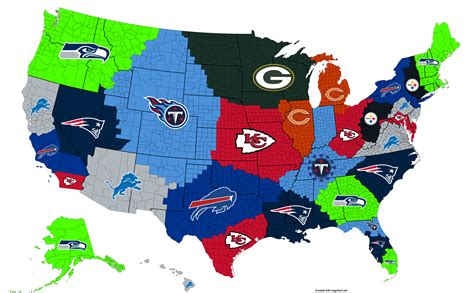 NFL Imperialism Map - Week 3, 2020 : r/nfl