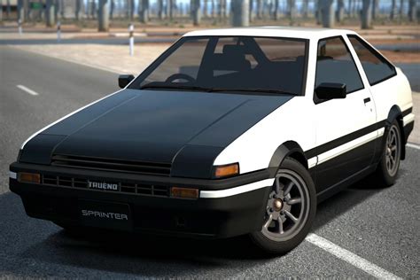 1983 (2000 according to Gran Turismo) Toyota Sprinter Trueno GT-APEX (AE86 Shuichi Shigeno ...