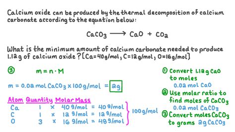 Question Video: Calculating The Mass Of Calcium Carbonate, 50% OFF