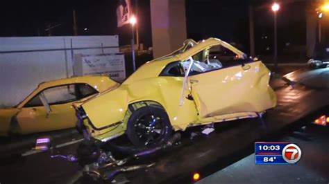 Driver killed after Challenger crashes into concrete Metrorail post in NW Miami-Dade - WSVN ...