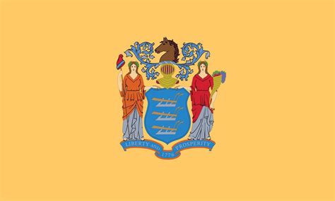 New Jersey state flag. Vector illustration. 10794856 Vector Art at Vecteezy