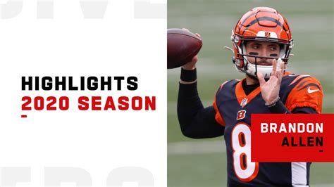 Cincinnati Bengals quarterback Brandon Allen highlights | 2020 season