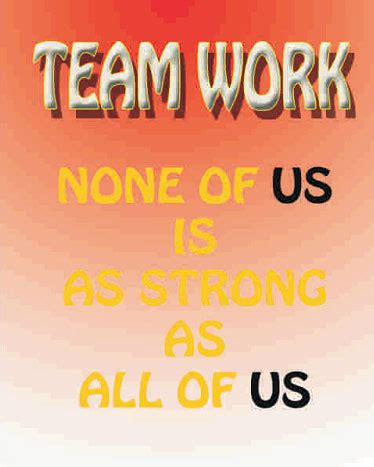 Team Work Posters - National Safety Board : Manufacturers and Suppliers ...