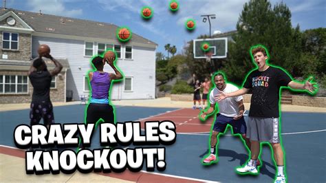 2Hype *CRAZY RULES* Knockout Basketball Challenge! - YouTube