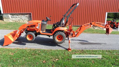 2009 Kubota Bx24 Compact Tractor Loader Backhoe 4x4 Diesel