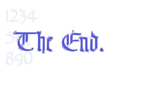 The End. - Font Free [ Download Now ]